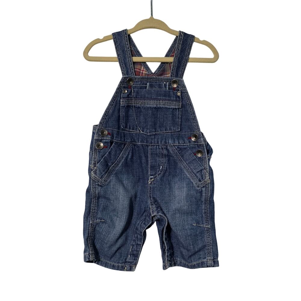 Genuine‎ OshKosh B'gosh baby short denim overalls Size 3 months